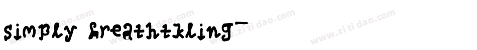 simply breathtkling字体转换